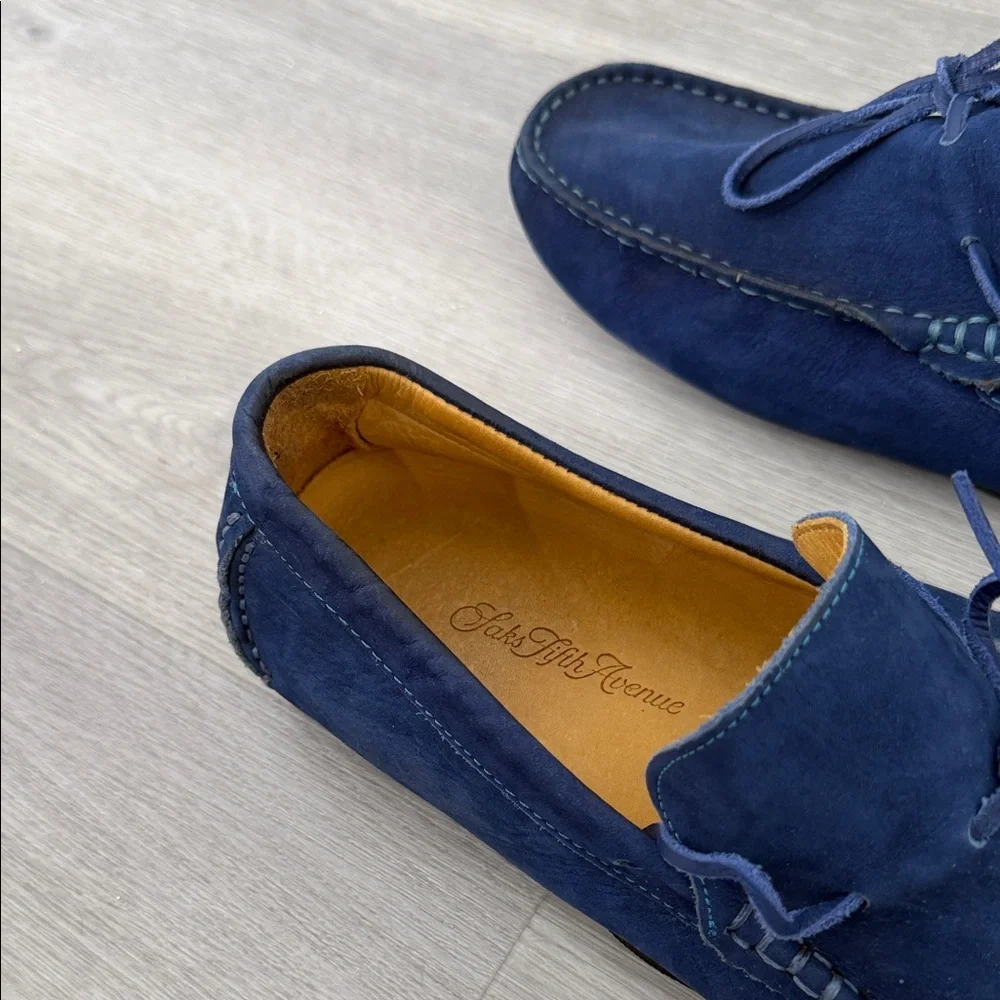 Saks Fifth Avenue suede slip